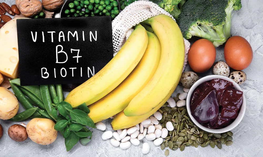 Biotin (vitamin B7): støtter hår, hud og energi